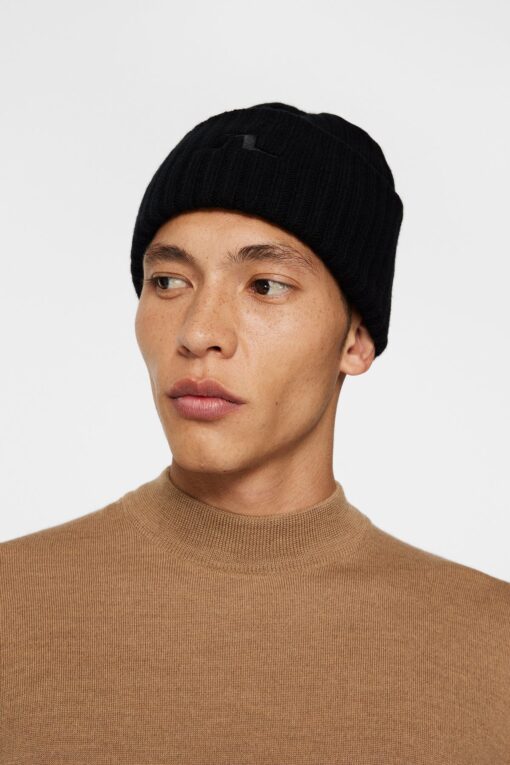 J.Lindeberg Jive Wool Beanie Black