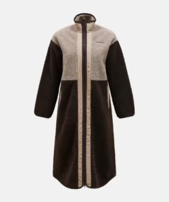 Peak Performance Heavy Piile Oversized Long Women Avid Beige/Cliff Edge