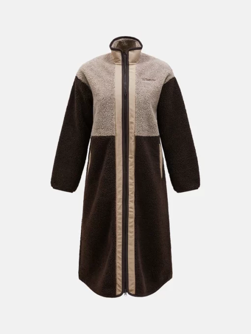 Peak Performance Heavy Piile Oversized Long Women Avid Beige/Cliff Edge