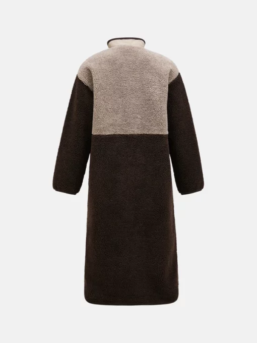 Peak Performance Heavy Piile Oversized Long Women Avid Beige/Cliff Edge