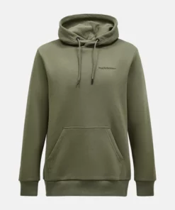 Peak Performance Original Small Logo Hood Men Pine Needle