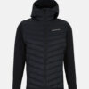 Peak Performance Frost Down Hybrid Hood Jacket Men Black