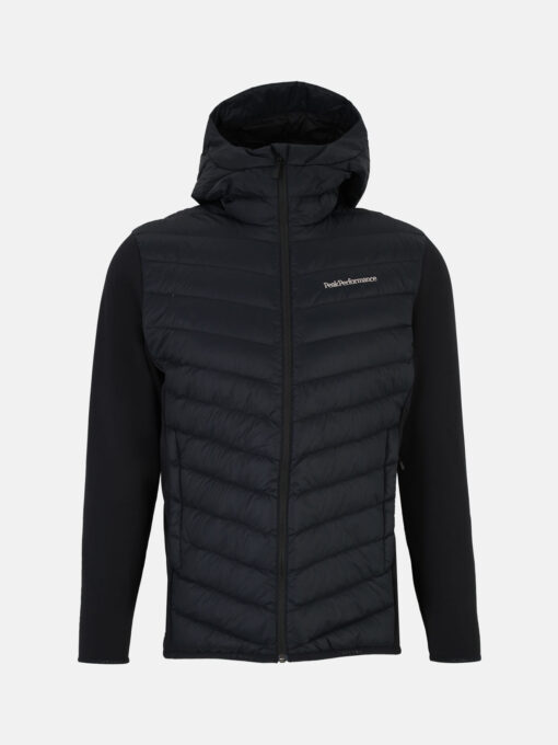 Peak Performance Frost Down Hybrid Hood Jacket Men Black