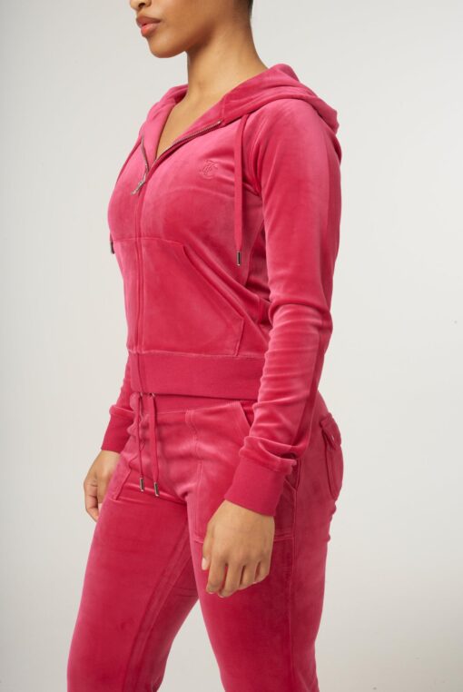 Juicy Couture Classic Velour Robertson Zip Hoodie Vivacious