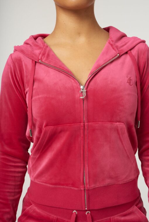 Juicy Couture Classic Velour Robertson Zip Hoodie Vivacious
