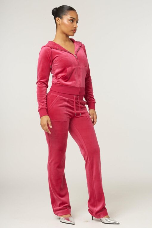 Juicy Couture Classic Velour Del Ray Pocket Pant Vivacious