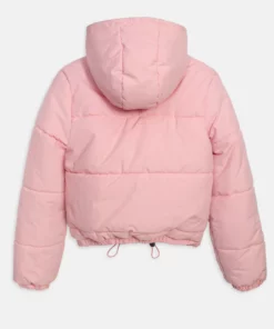 Juicy Couture Margie Aqua Activated Print Puffer Almond Blossom