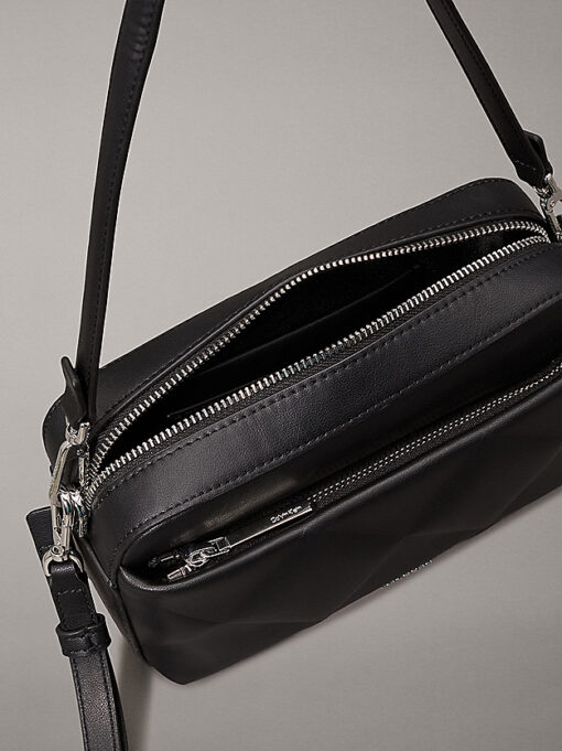 Calvin Klein Diamond Quilt Camera Bag Black