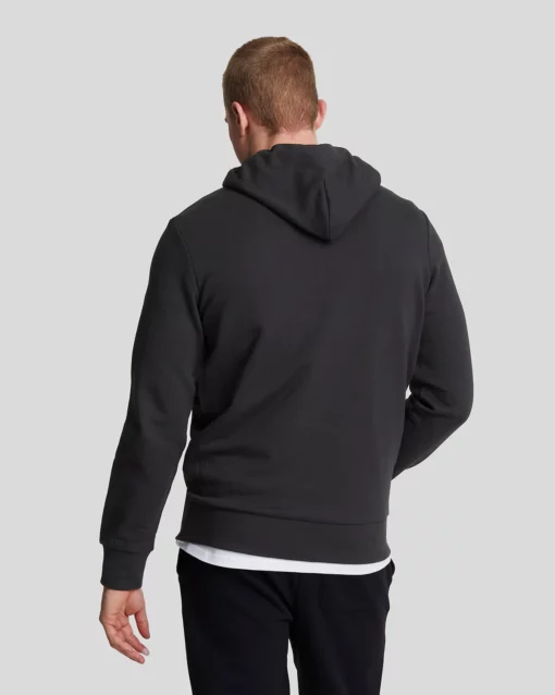 Lyle & Scott Premium Diagonal Weave French Terry Hoodie Lacquer