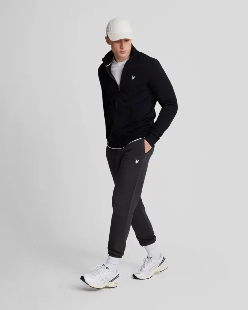 Lyle & Scott Premium Diagonal Weave French Terry Joggers Lacquer