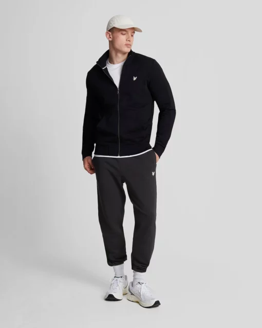 Lyle & Scott Premium Diagonal Weave French Terry Joggers Lacquer