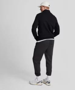 Lyle & Scott Premium Diagonal Weave French Terry Joggers Lacquer