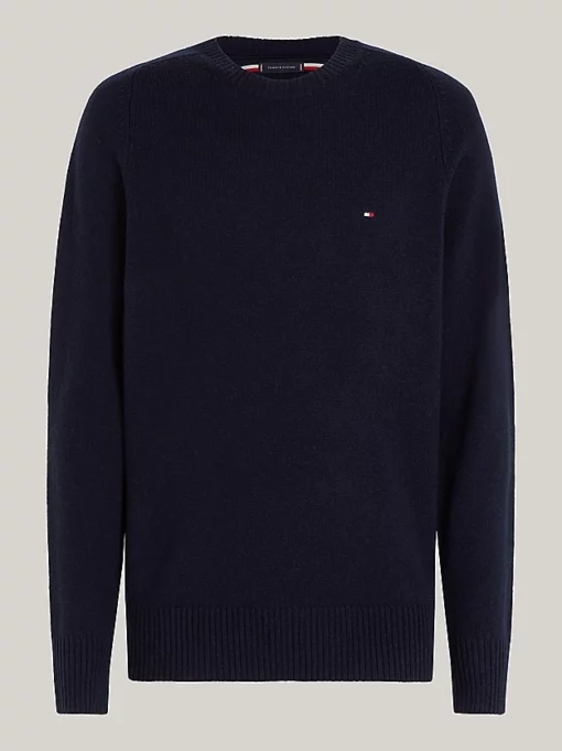 Tommy Hilfiger Pure Lambswool Crew Neck Desert SKy
