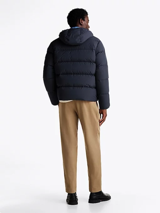 Tommy Hilfiger Down Hooded Puffer Jacket Desert Sky