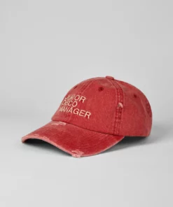 Pica Pica Disco Manager Cap Washed Red