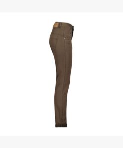 Red Button Relaxed Jogger Mud