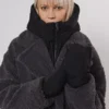 Rino & Pelle Tabita Hood Collar Black