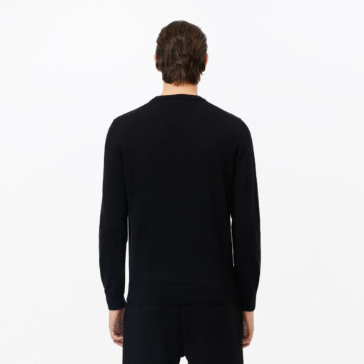 Lacoste Monochrome Crew Neck Sweater Black