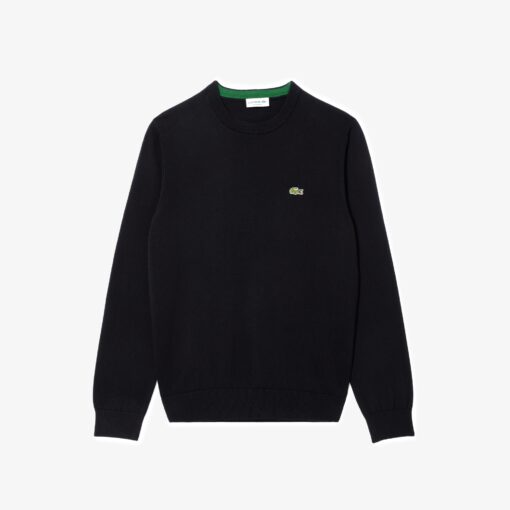 Lacoste Monochrome Crew Neck Sweater Black