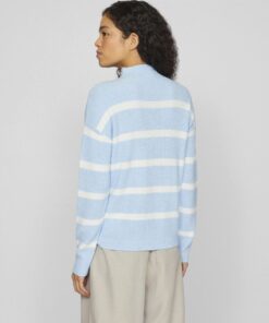 Vila Ril Mockneck Knit Kentucky Blue