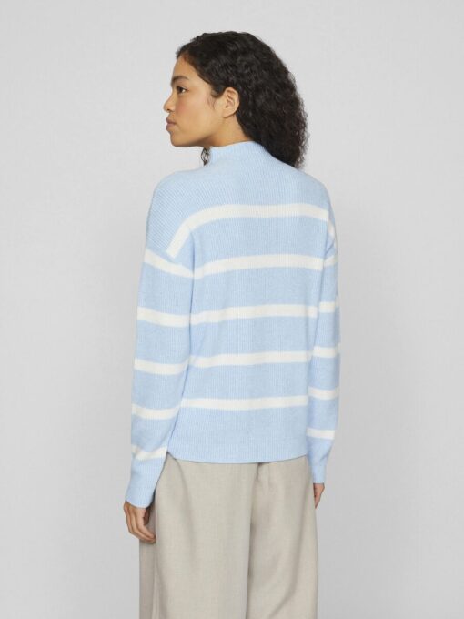 Vila Ril Mockneck Knit Kentucky Blue