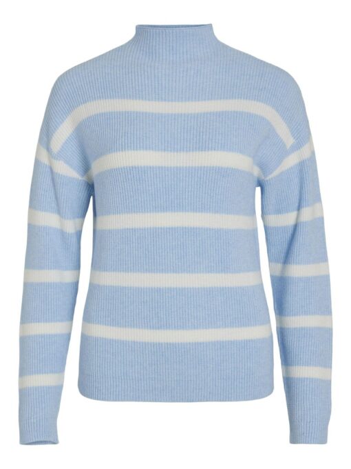 Vila Ril Mockneck Knit Kentucky Blue