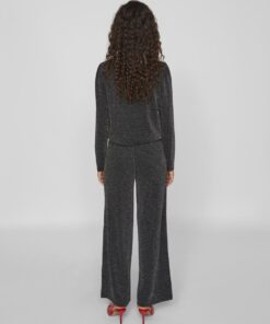 Vila Eleina Wide Pants Black Beauty