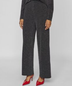 Vila Eleina Wide Pants Black Beauty