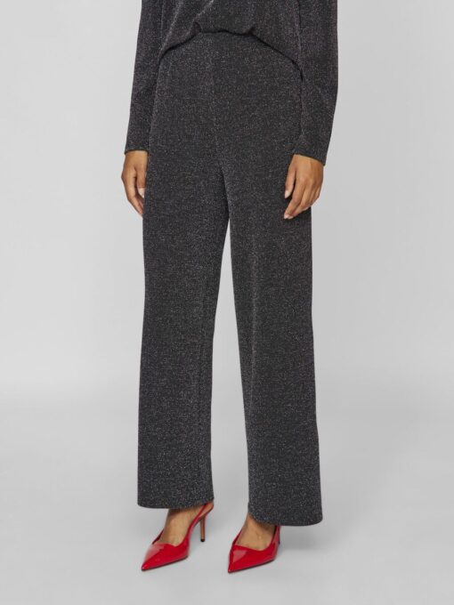 Vila Eleina Wide Pants Black Beauty