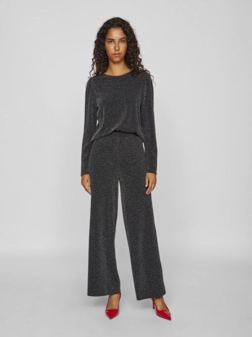 Vila Eleina O-Neck Top Black Beauty