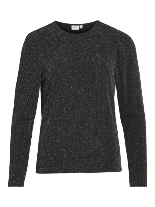 Vila Eleina O-Neck Top Black Beauty