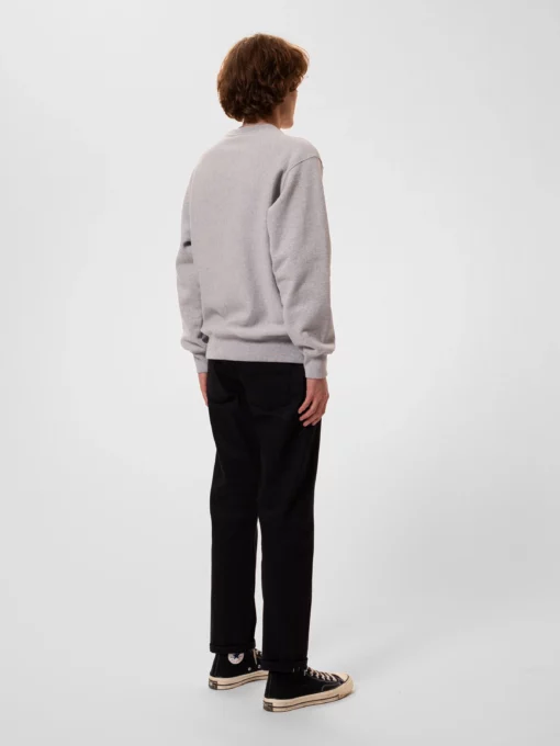 Nudie Jeans Hasse Sweater Crew Neck Greymelange