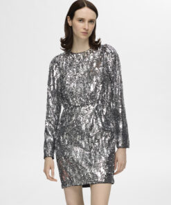 Selected Homme Ari-Colyn Sequins Dress Silver