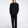Selected Homme Relax Charlie Satin Shirt Black
