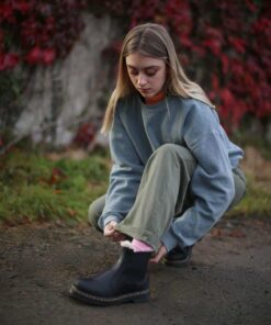 Dr. Martens 2976 Leonore Faux Fur Lined Chelsea Boots Black