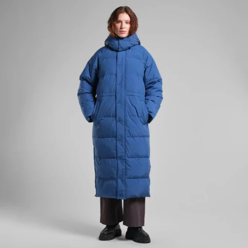Dedicated Long Puffer Jacket Karmas True Blue