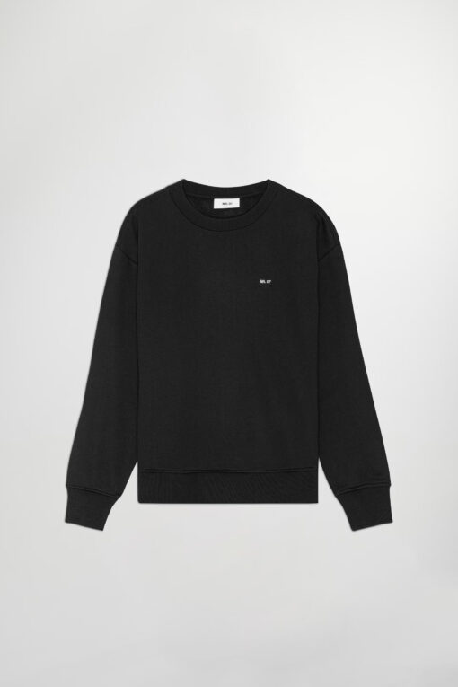NN.07 Briggs Brushed fleece Sweatshirt Black