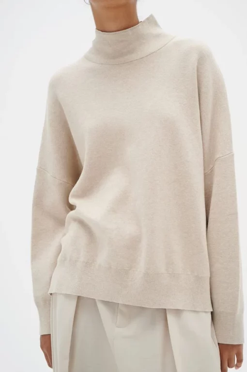 InWear Tenley Turtleneck Pullover Simply Taupe Melange