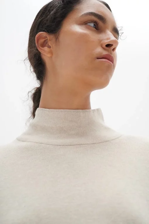 InWear Tenley Turtleneck Pullover Simply Taupe Melange