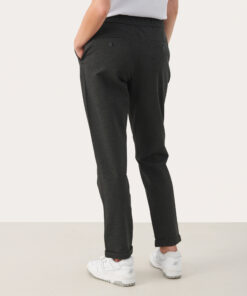 Part Two Mighty Pants Dark Grey Melange