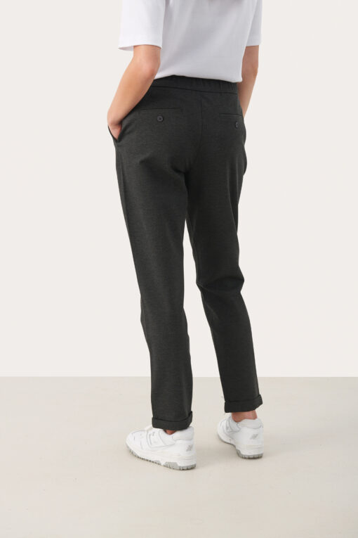 Part Two Mighty Pants Dark Grey Melange