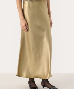 Part Two Laurinas Skirt Gold Metallic