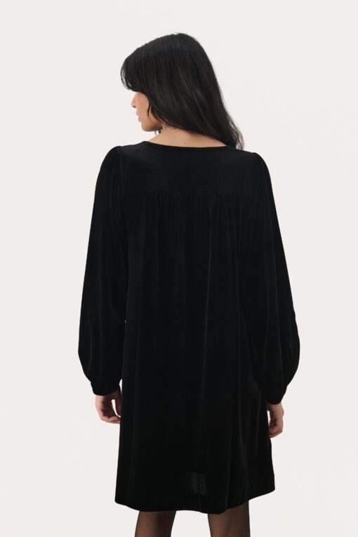 Part Two Madi Velvet Dress Black