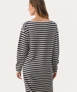 Part Two Merima Dress French Oak/Dark Navy