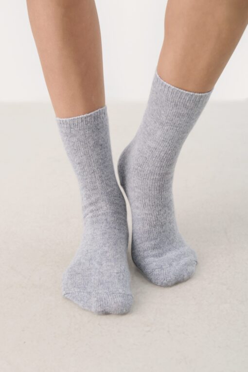 Part Two Teona Socks Grey Melange