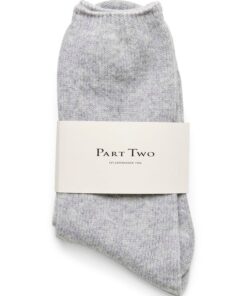 Part Two Teona Socks Grey Melange
