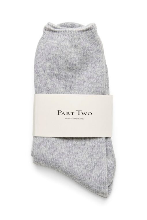 Part Two Teona Socks Grey Melange