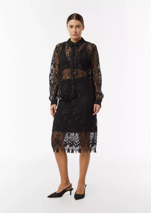 Comma, Lace Skirt Black