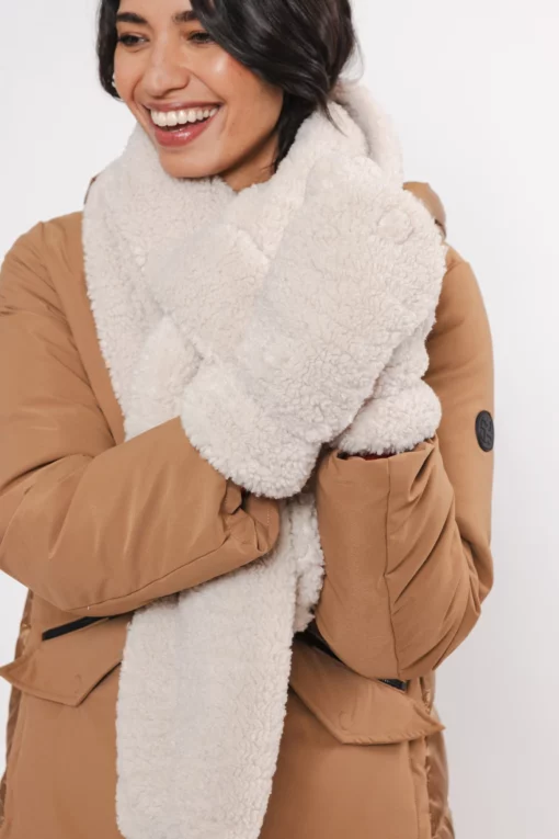 Rino & Pelle Stip Scarf Birch