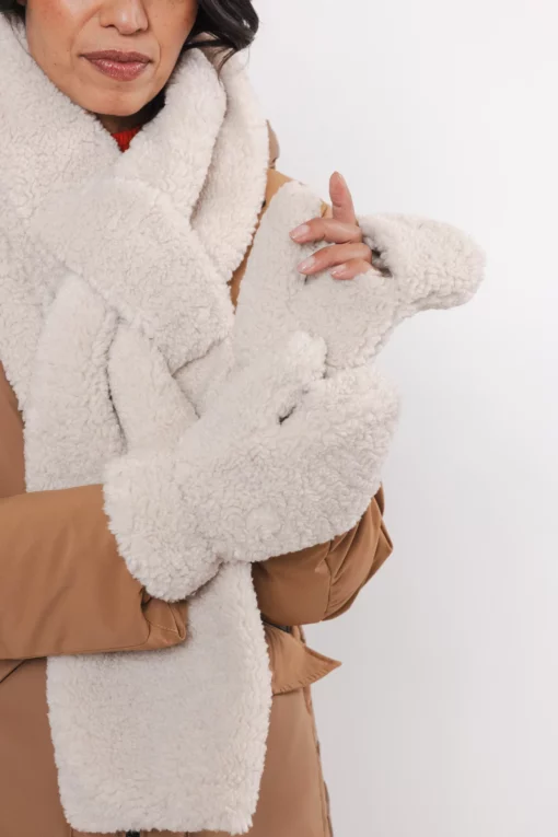 Rino & Pelle Stip Scarf Birch